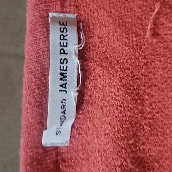 JAMES PERSE Women's Coral Supima/Modal Blend Sweater Designer Spring Breathable - Picture 4 of 6